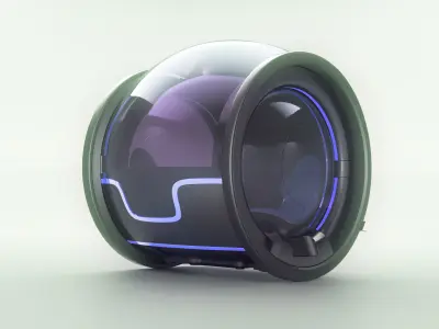 Uber Electric Taxy Concept Car Vray realistic 3d model 3D model