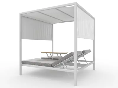Poolside Cabana 13 3D model