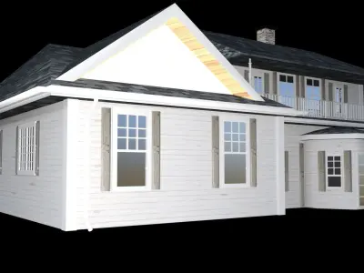 Natalia house Low-poly 3D model