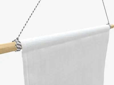 Short wall pennant 3D model