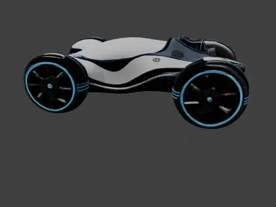 Futuristic Concept Car Model   3D model