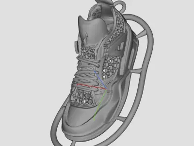 HIPHOP SHOE pendant 3d wax resine projet jewellery 3D print 3D print model