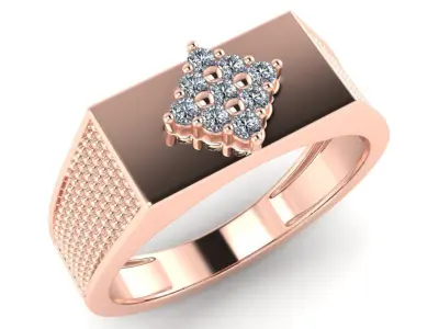 light weight gold diamond rings-C111116SKCH2025999-wt-5-10 3D print model
