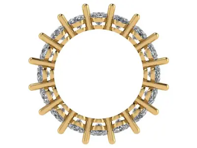 oval eternity band  3D print model