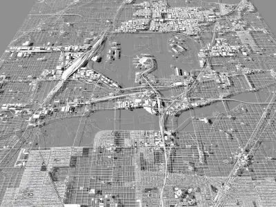 Chicago OHare International Airport ORD 3D model