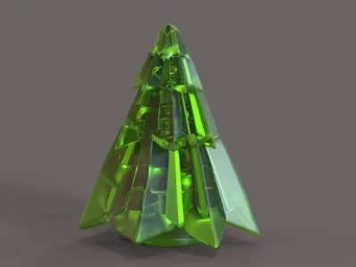ChristmasTree glass christmas tree 3D print model