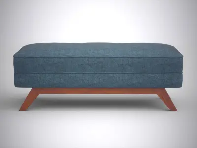 Kensley bench sky upholstered Low-poly 3D model