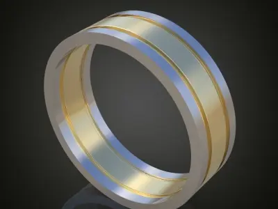 Ring 3D model 0110 printable model4 Free 3D print model
