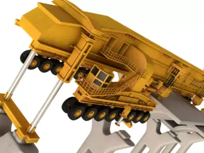 Bridge Girder Erection Machine 3D model