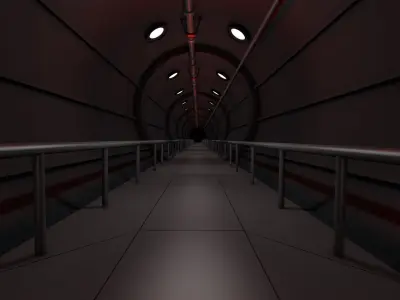 Sci Fi Tunnel 3D model