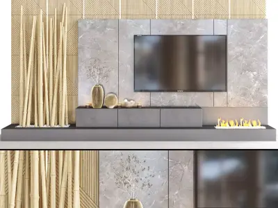 TV Wall 17 3D model