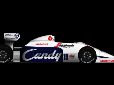 3d model toleman senna tg184 f1 1984 3D model