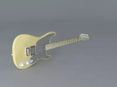 Fender Squire 51 model guitar Free 3D model