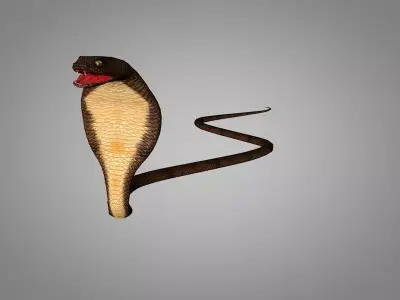 Snake Cobra Low-poly 3D model
