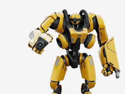 BATTLE DROID SYRIOS-G Rigged for Unreal Engine - Unity - MIXAMO 3D model