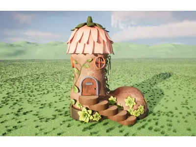 Fairytale House 01 The Old Boot 3D model