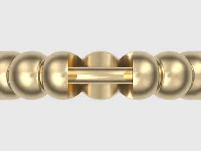 Beaded Hoop Earrings JDBCo Free 3D print model