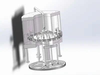 18 head rotary filling machine  3D model