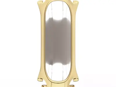 Carved Classic Mirror 04 Low-poly 3D model
