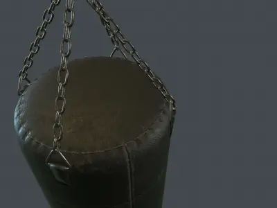 Punching Bag PBR Game Ready Low-poly 3D model