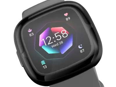 Fitbit Sense 2 Shadow Grey 3D model