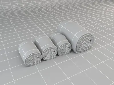 Towel Rolls 3D model