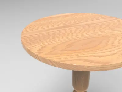 Muhf Side Table Low-poly 3D model