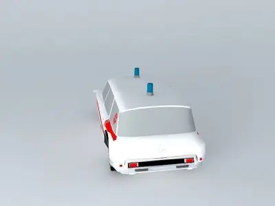 DS Citroen  break ambulance Free 3D model