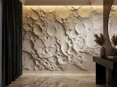 Stone Relief Panel wall decor set mural STL CNC 290 3D model