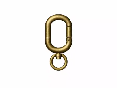 Luxury Metal Bag Hook Premium Purse Carabine 12mm 3D print model