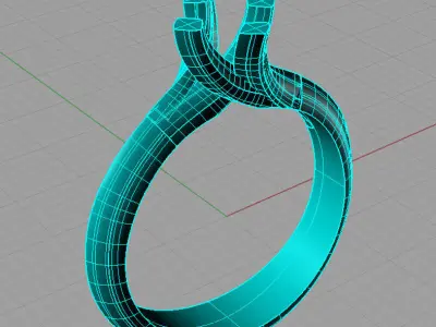 Classic Solitaire Engagement ring 4 prong Anello solitario sl39 3D print model