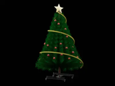 Christmas Tree  Low-poly 3D model