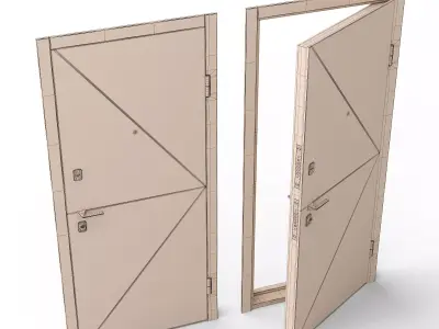 Keude Door 3D model