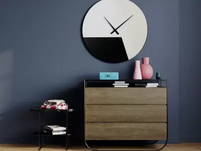 Chest of drawers with decor by Maisons du Monde 3D model