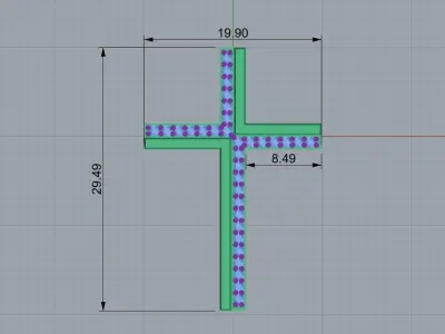 Luxury  Cross pendant ready for printing Stl format  3D print model