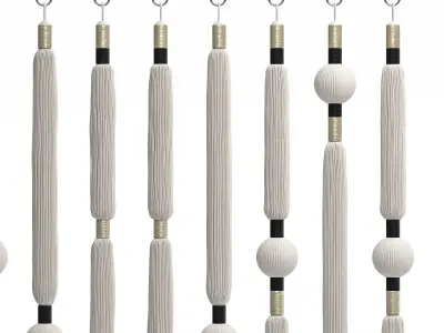 Macrame Curtain 3D model