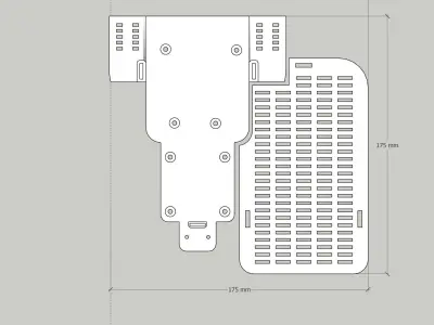 arduino car chasis 3D print model