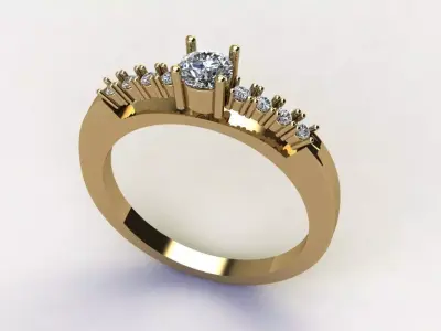 Ring featuring  3D print model