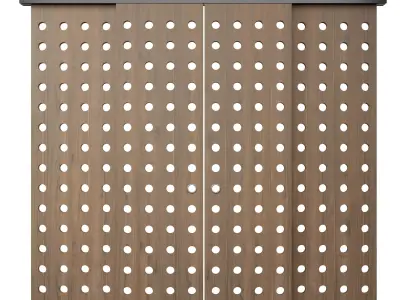 sliding door partition 3D model