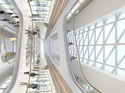 5-Storey Shopping center 3D model