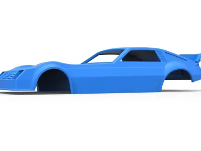 Shell of Vintage Funny Car Scale 1 to 25 3D print model