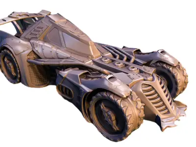  Batmobile Batman Car Tumbler  3D print model