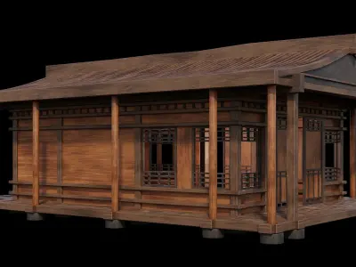 Medieval Houses 26- 4K Textures Game Ready Low-poly 3D model