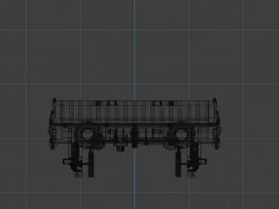 H0 1-87 scale Kls 442 freight car 3D print model