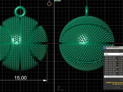 Basketball pendant  3D print model