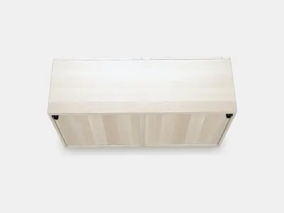 BESTA Shelf unit with glass doors 8 3D model