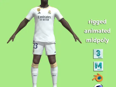 T-Pose Ferland Mendy Real Madrid 23-24 3D model