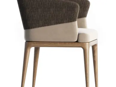 Quad Chair Dinning 3D model