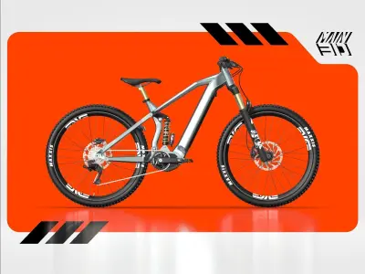 E-BIKE MOUNTAIN - ACTUAL SIZE 3D model