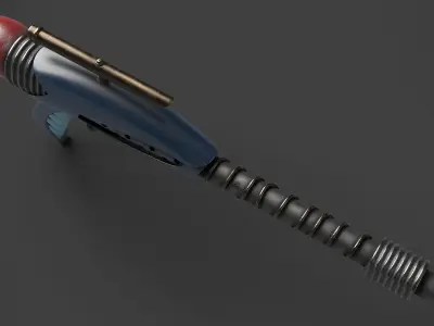 Fantasy Gun 02 Low-poly 3D model